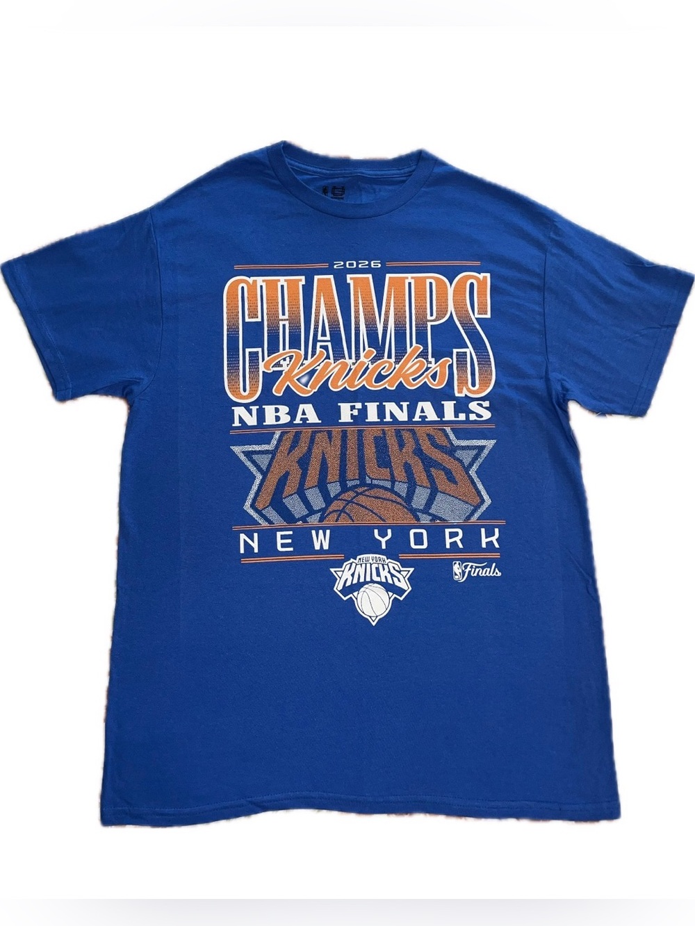 New York Knicks 2026 Champs Blue Graphic Tee